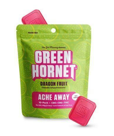 Ache Away Dragon Fruit | Gummies | 10pk by Green Hornet