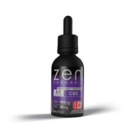 Zen Cannabis Fresh Mint 4:1 CBD Tincture by Zen Cannabis