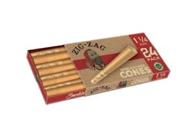 Zig Zag Unbleached 1 1/4 Cones 24 Ct. by Zig zag