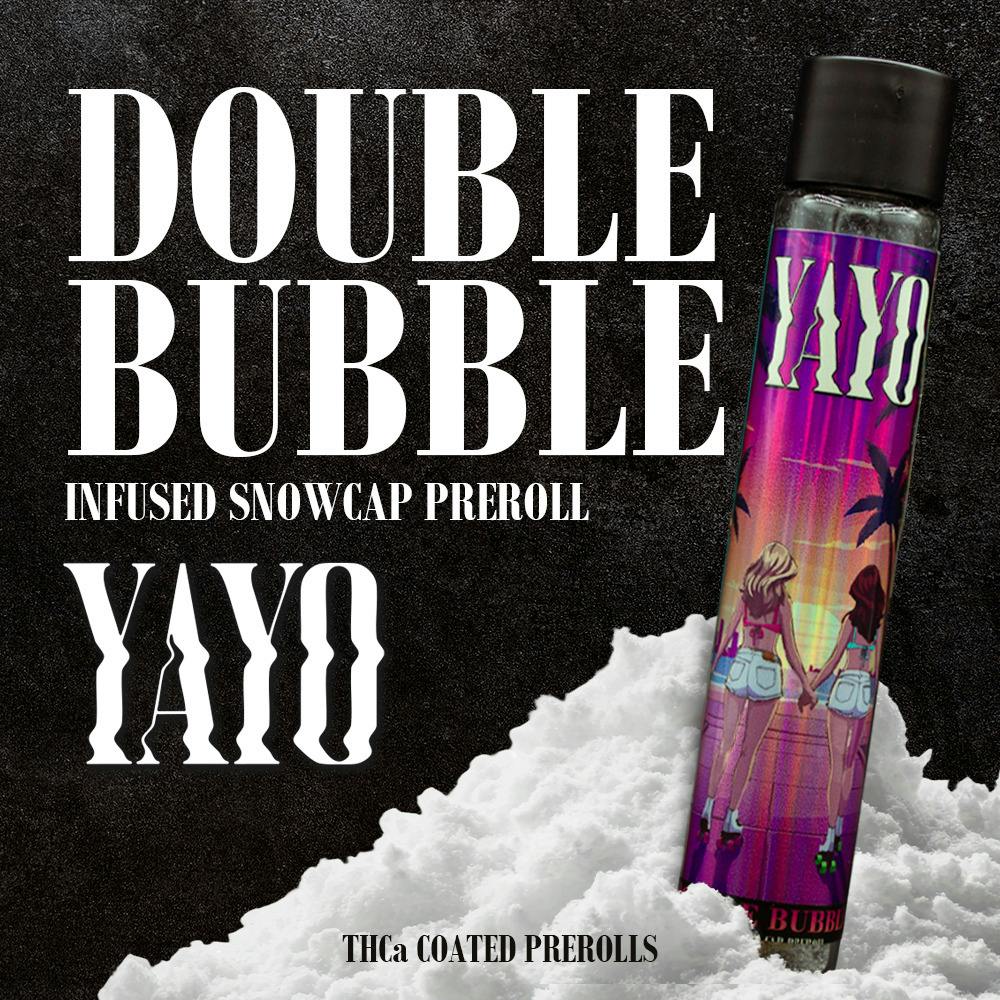 Yayo | 1.25g Infused Snow Cap Preroll | Double Bubble