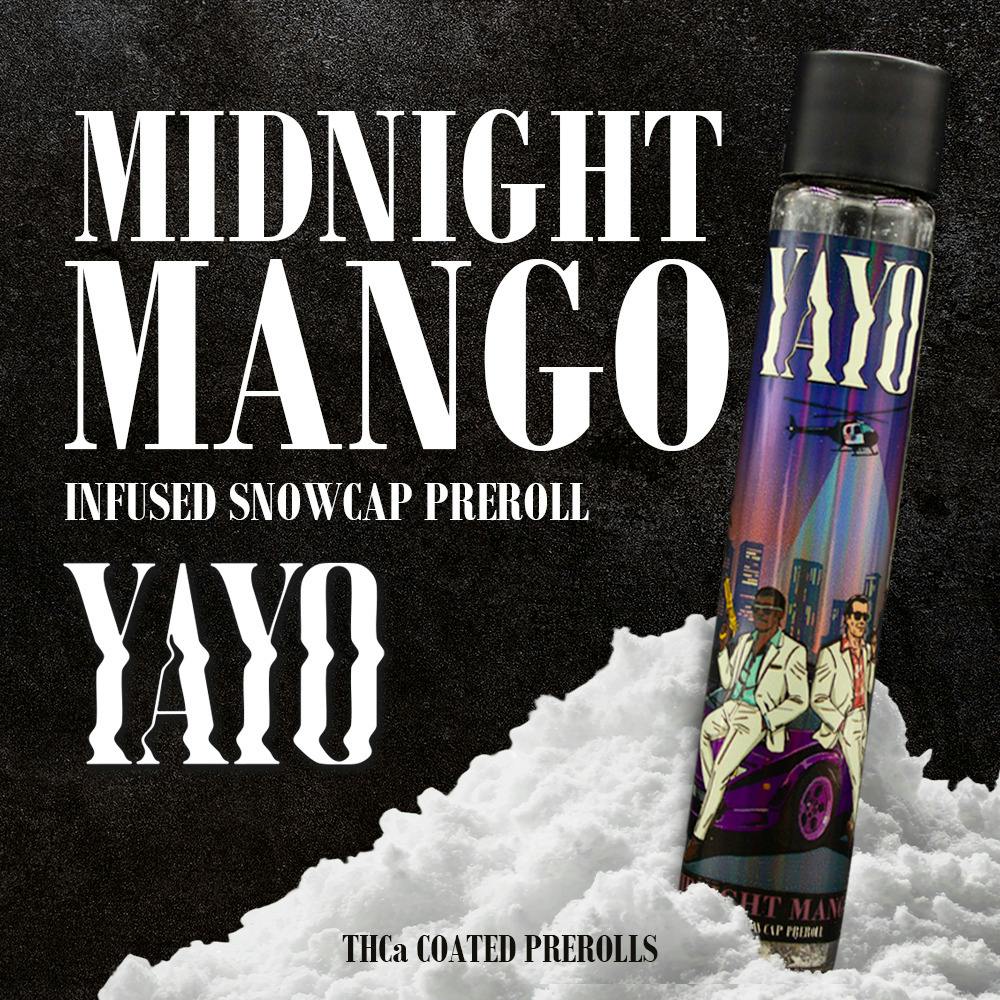 Yayo | 1.25g Infused Snow Cap Preroll | Midnight Mango