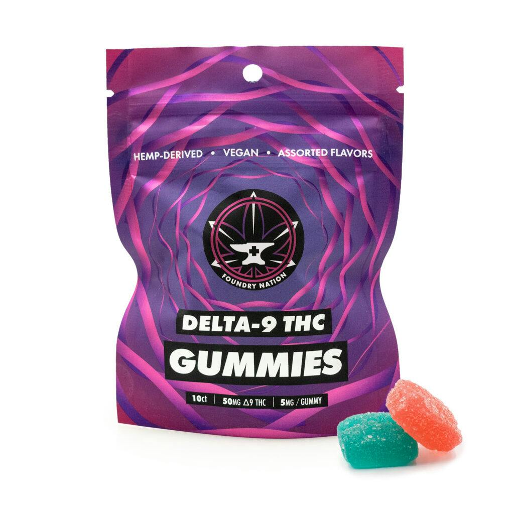 Foundry Nation Assorted Fruit THC Gummies