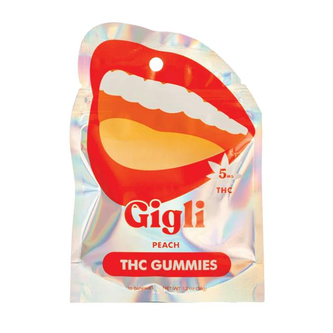 Gigli Peach THC Gummies 50mg