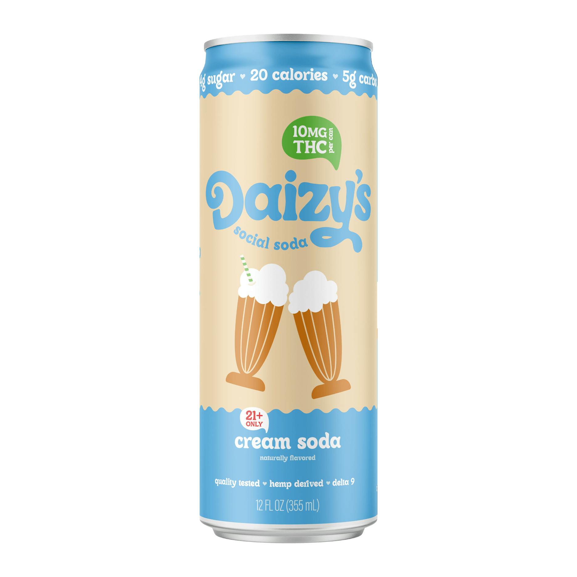 Daizy's Social Soda - Cream Soda 10mg