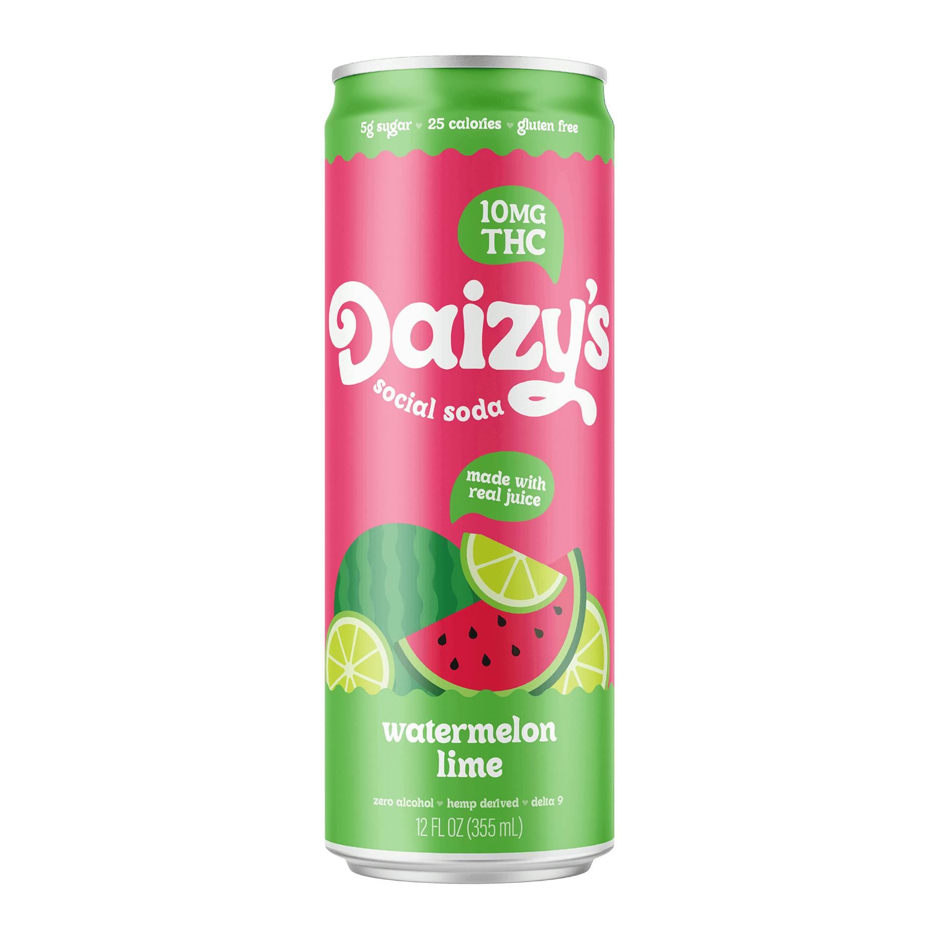 Daizy's Social Soda - Watermelon Lime 10mg