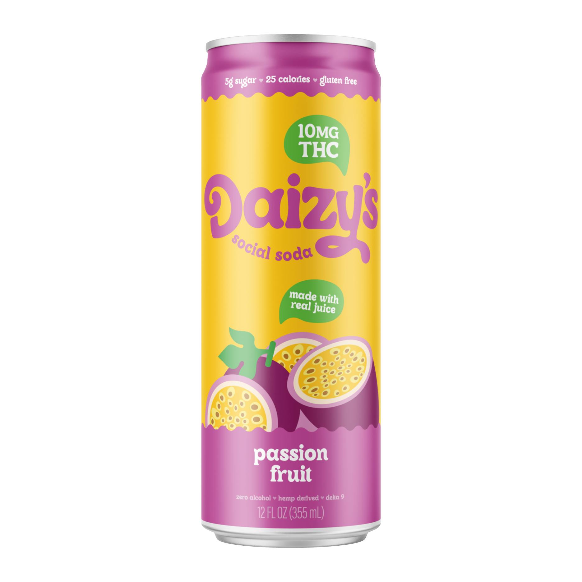 Daizy's Social Soda - Passion Fruit 10mg