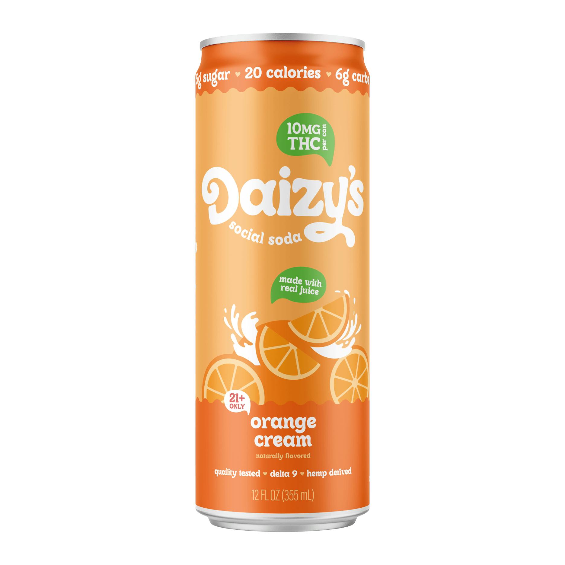 Daizy's Social Soda - Orange Cream 10mg