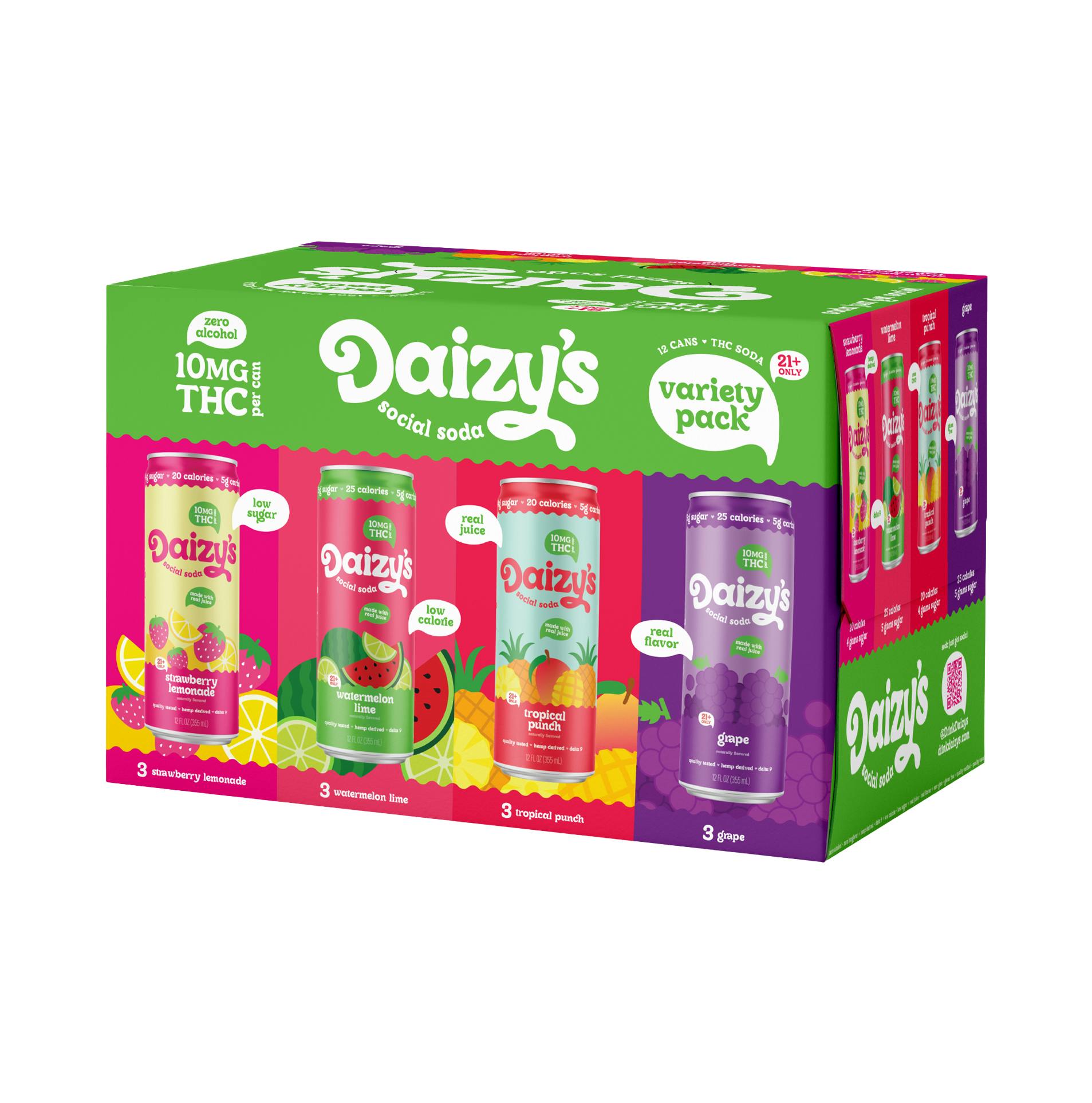 Daizy's Social Soda - Variety Pack 10mg