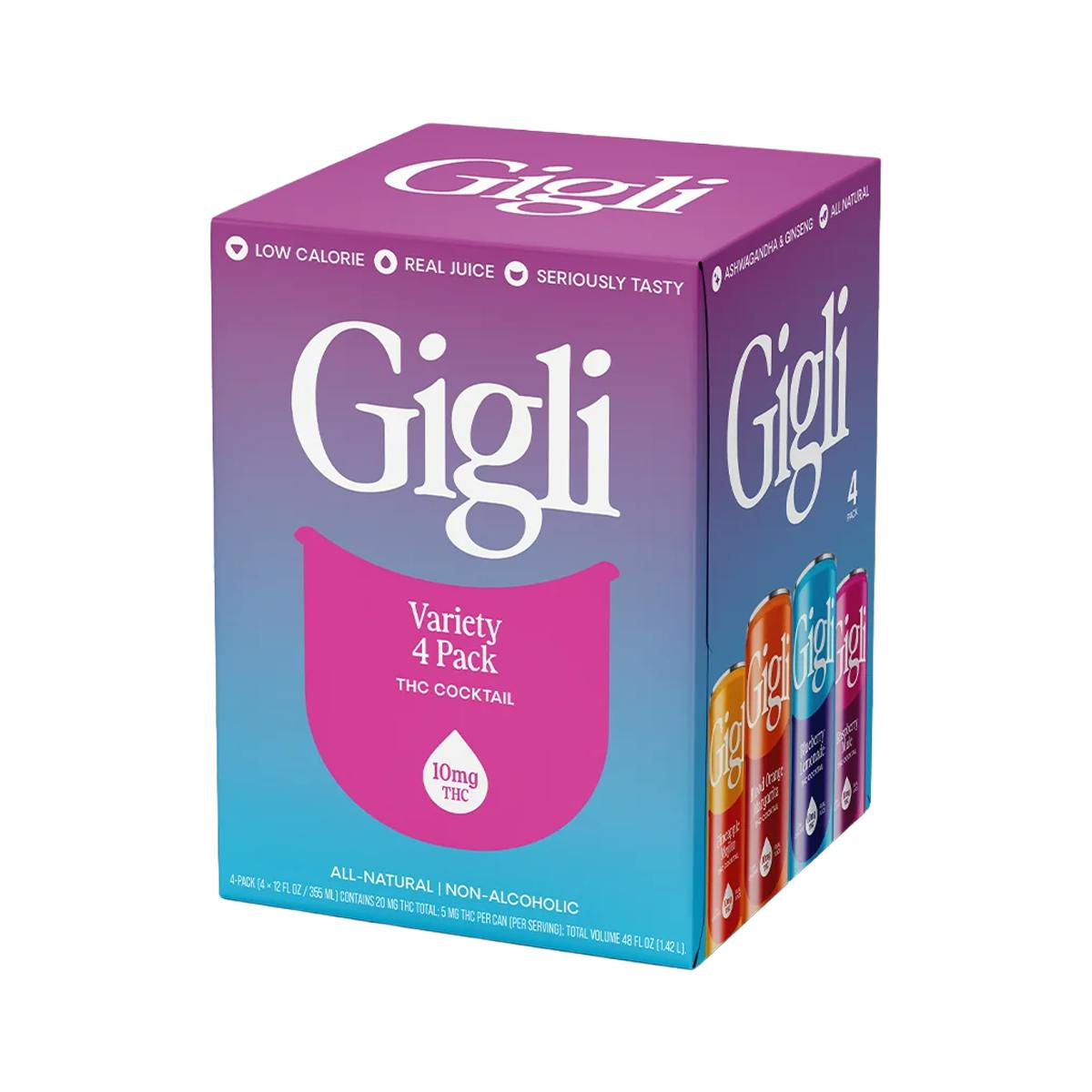 Gigli Mocktail Variety 4-Pack 10mg