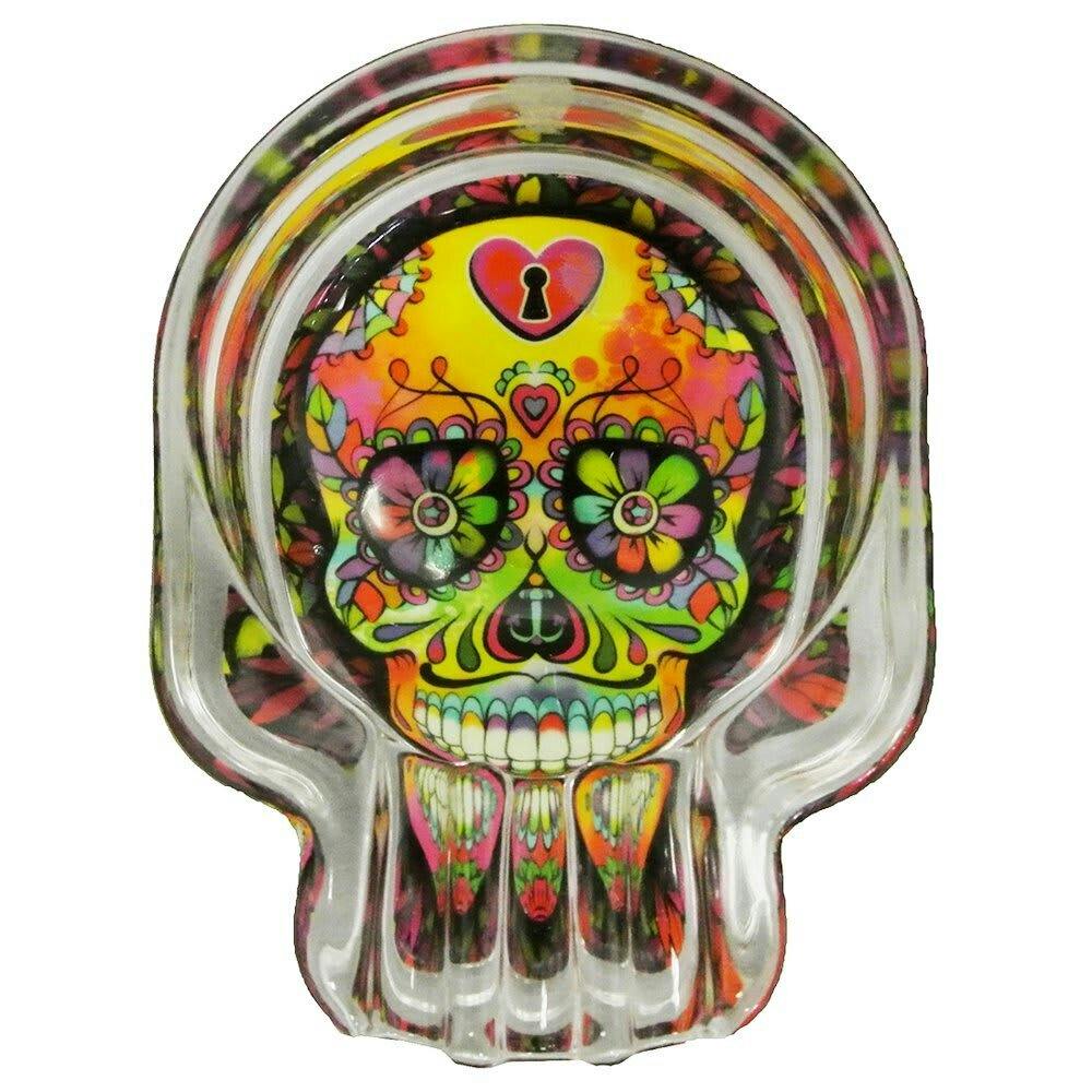 Skull Glass ashtray