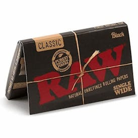 Raw Black - Single Wide Rolling Paper