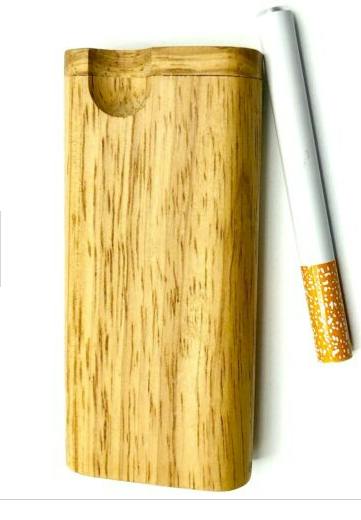 Dugout Case - Plastic w/Glass Bat (Light Brown)
