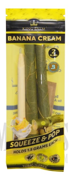 King Palm - Pre-Roll Pounch - Slim - Banana (2/pk)