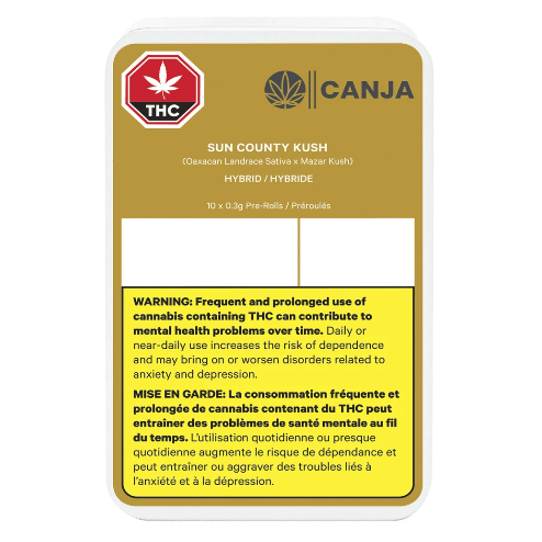 Canja - Canja Sun County Kush Pre-Roll - 10x0.3g (Indica)
