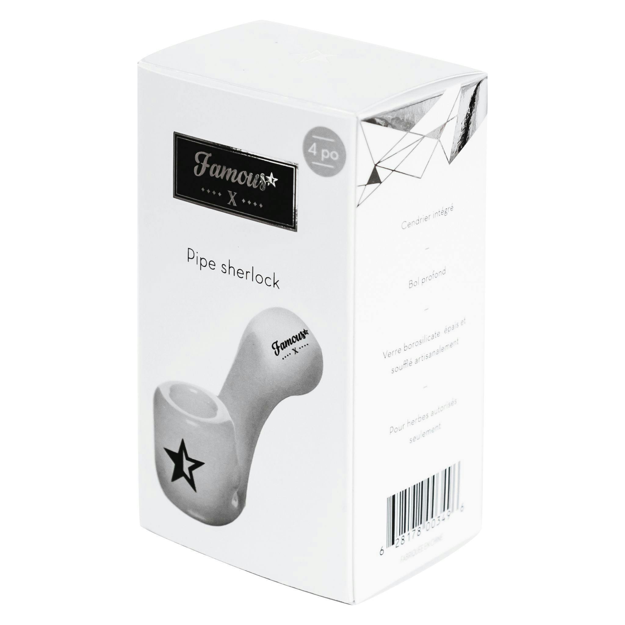 Famous X - Sherlock Pipe - White