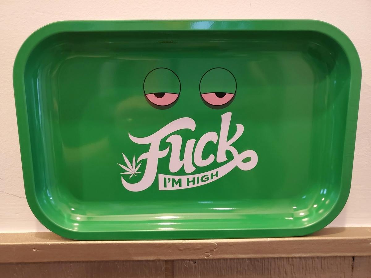 Metal Rolling Tray - F@#k I'm High
