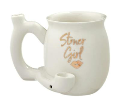 MAQ - Ceramic Stoner Girl Mug Pipe