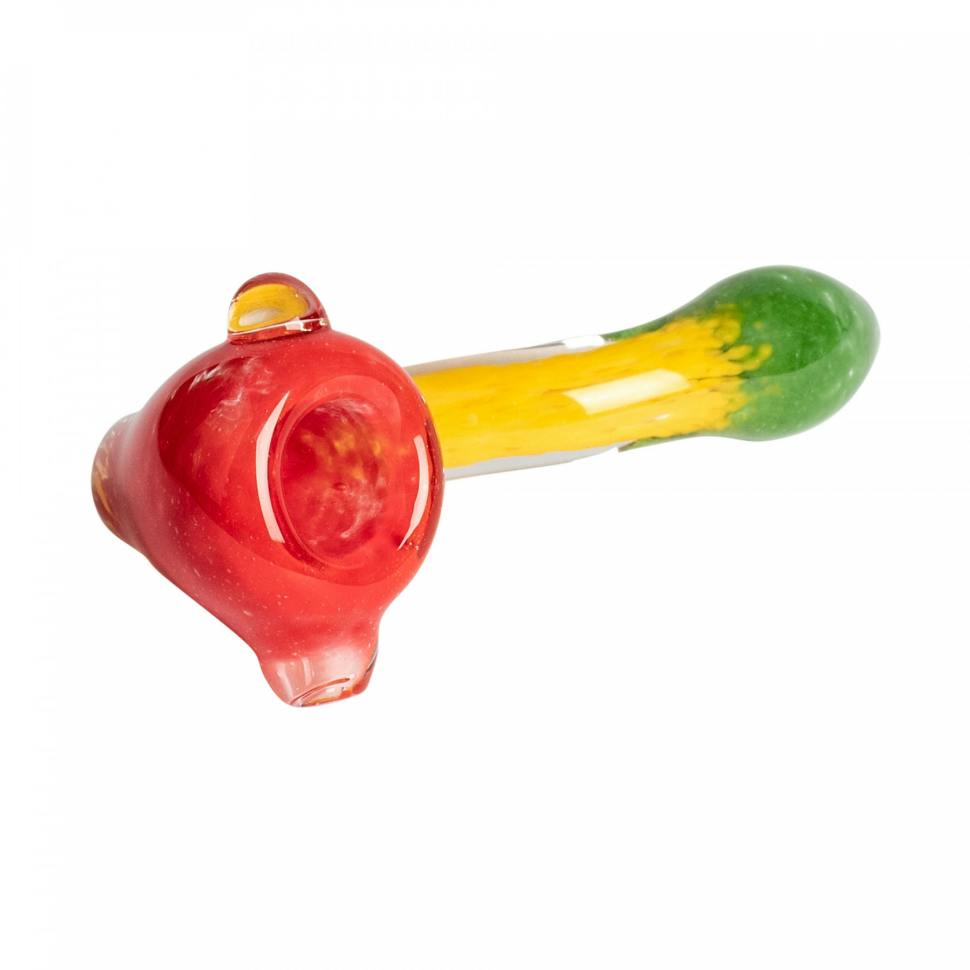 Red Eye Glass 4" Sherlock Fritter Hand Pipe