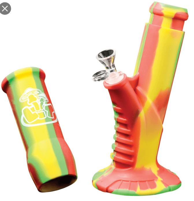 LIT Silicone 13.5" Straight tube Bong - Assorted