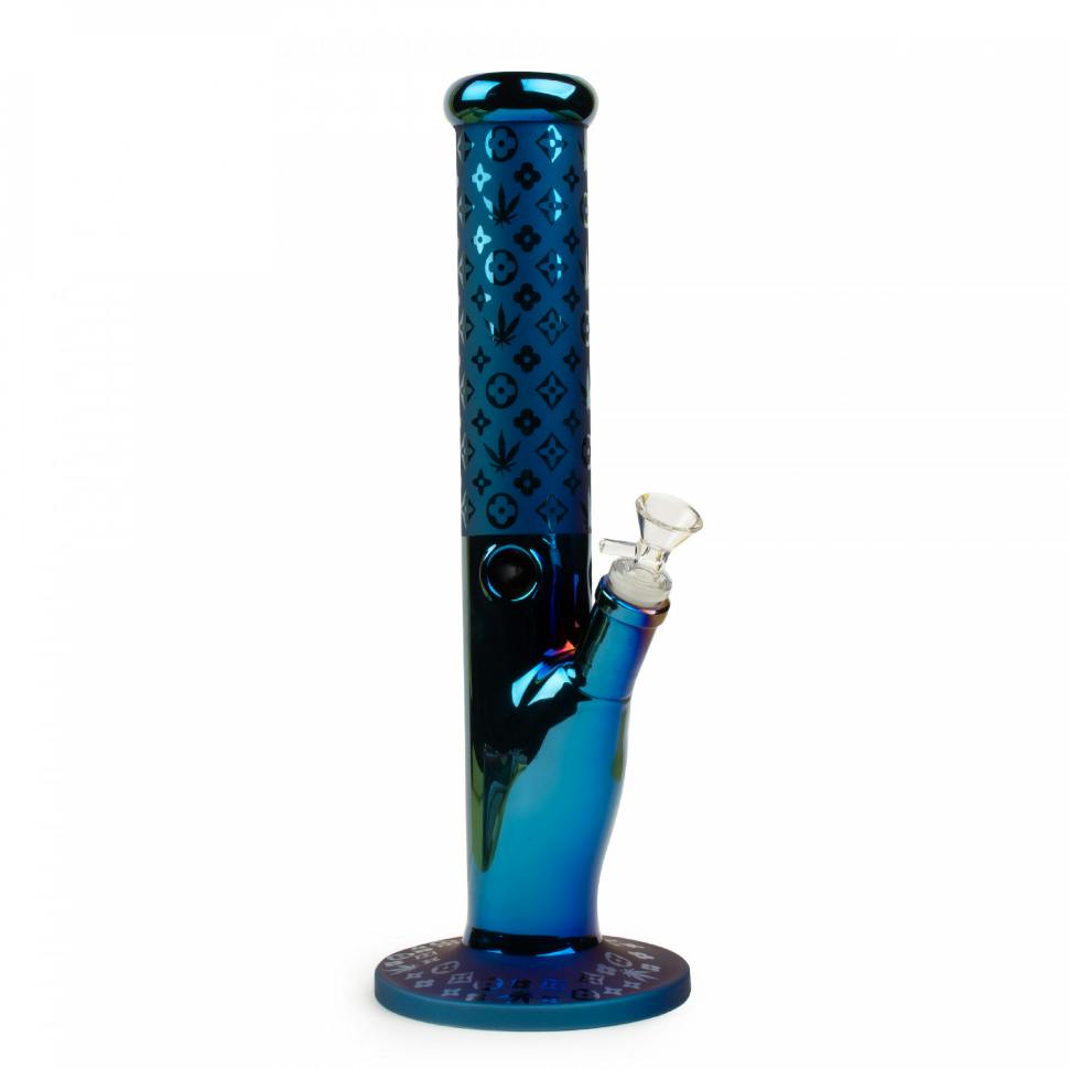 West Coast Gifts 12" metallic Patterned Straight Tube - Blue