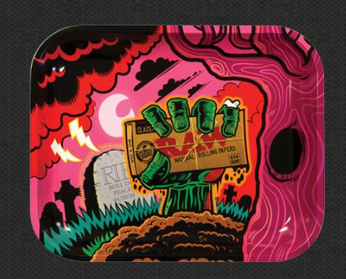 RAW - Zombie Rolling Tray - Lrg
