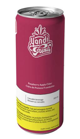 Yandi Fresh - THC Infused Raspberry Apple Cider (355ml) (Blend)