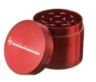 Infyniti Zinc Herb Grinders (4pcs) 56x40mm - RED