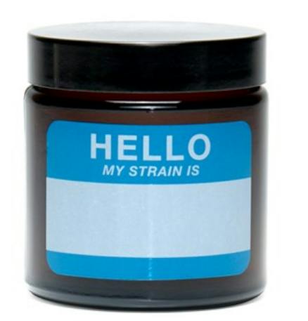 Amber Screw-Top Container - Hello - Sm