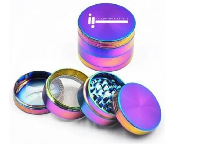 Infyniti - Zinc Grinder 63mm (4pc) Assorted