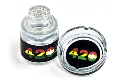 Stash Jar & Ash Tray Set - 420