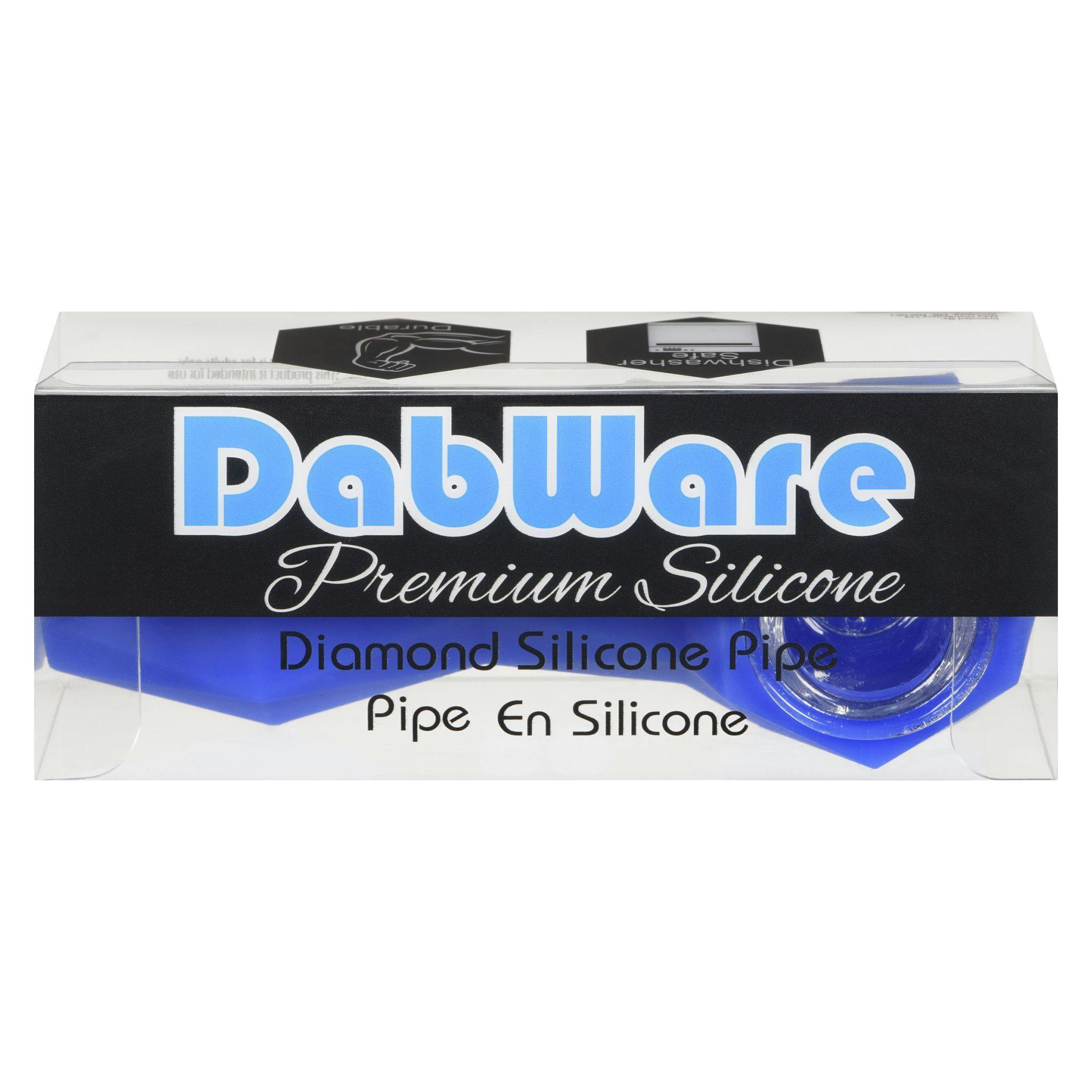 DabWare - Silicone Diamond Pipe - Blue