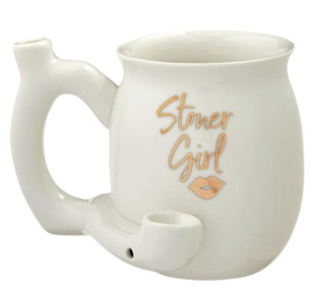 Distant Shores - Mug Pipe - Stoner Girl (White)