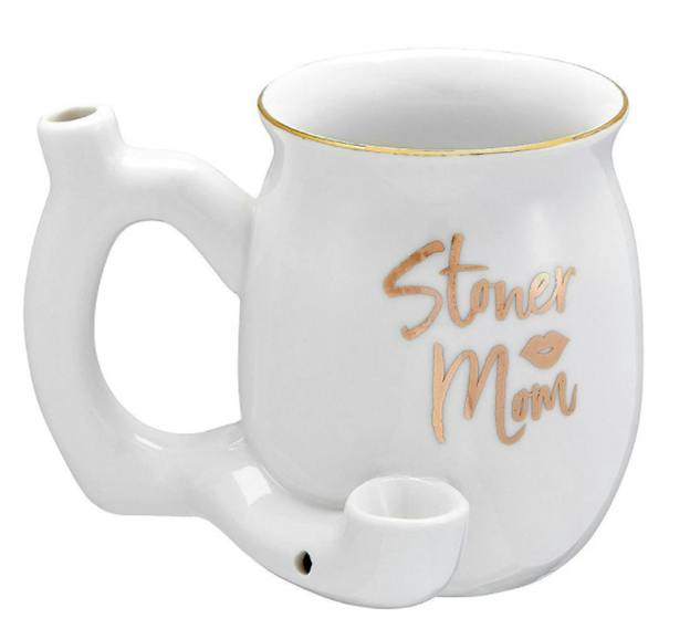 Distant Shores - Mug Pipe - Stoner Mom (White)