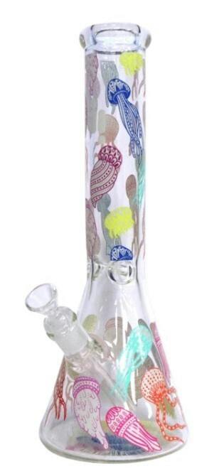 Infyniti 14inch Water Pipe Squid Design Ice Catcher and Beaker