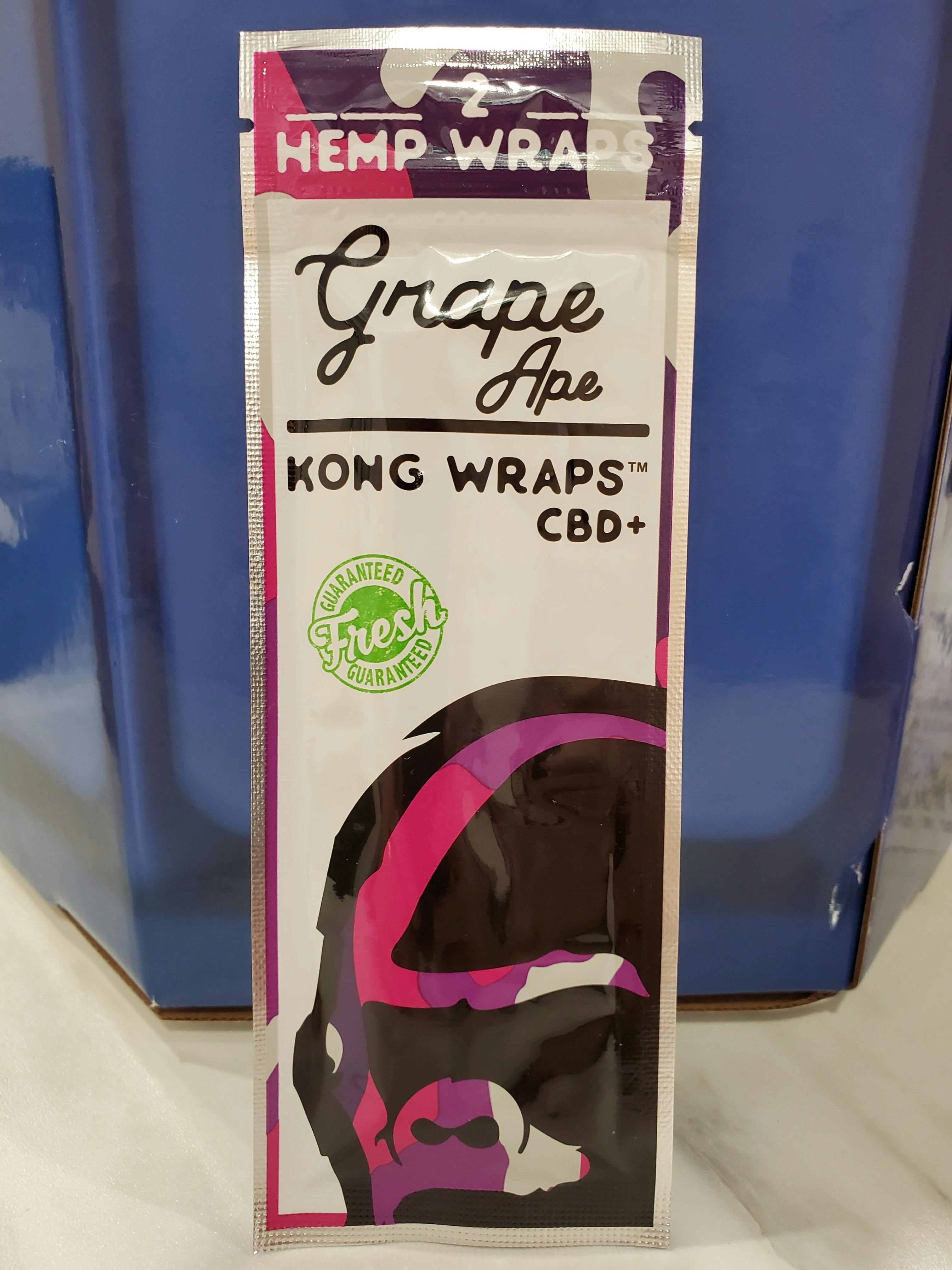 Kong Wraps - CBD+2 - Hemp Wraps - Grape Ape