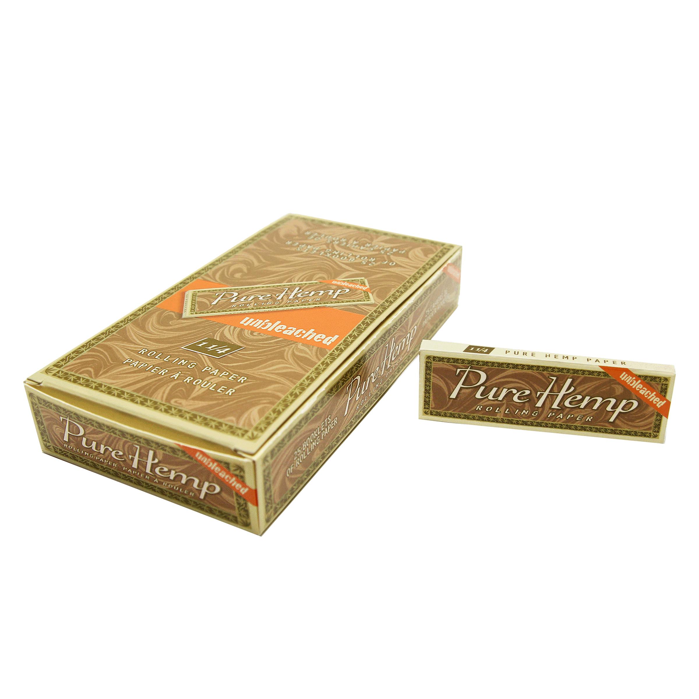 Pure Hemp - Unbleached Hemp Rolling Papers - 1.25"