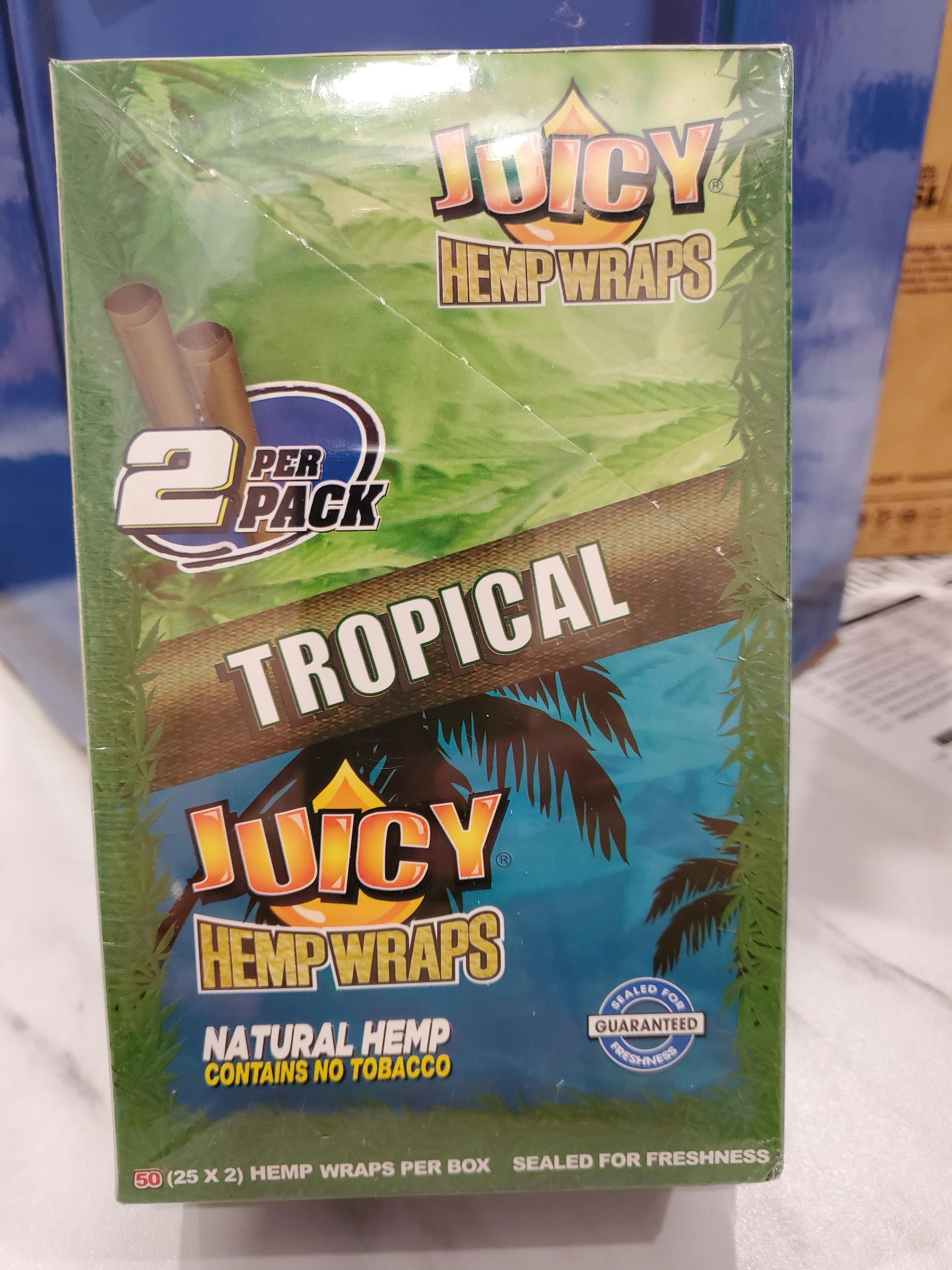 JUICY - Hemp Wraps -Tropical - (2 pack)
