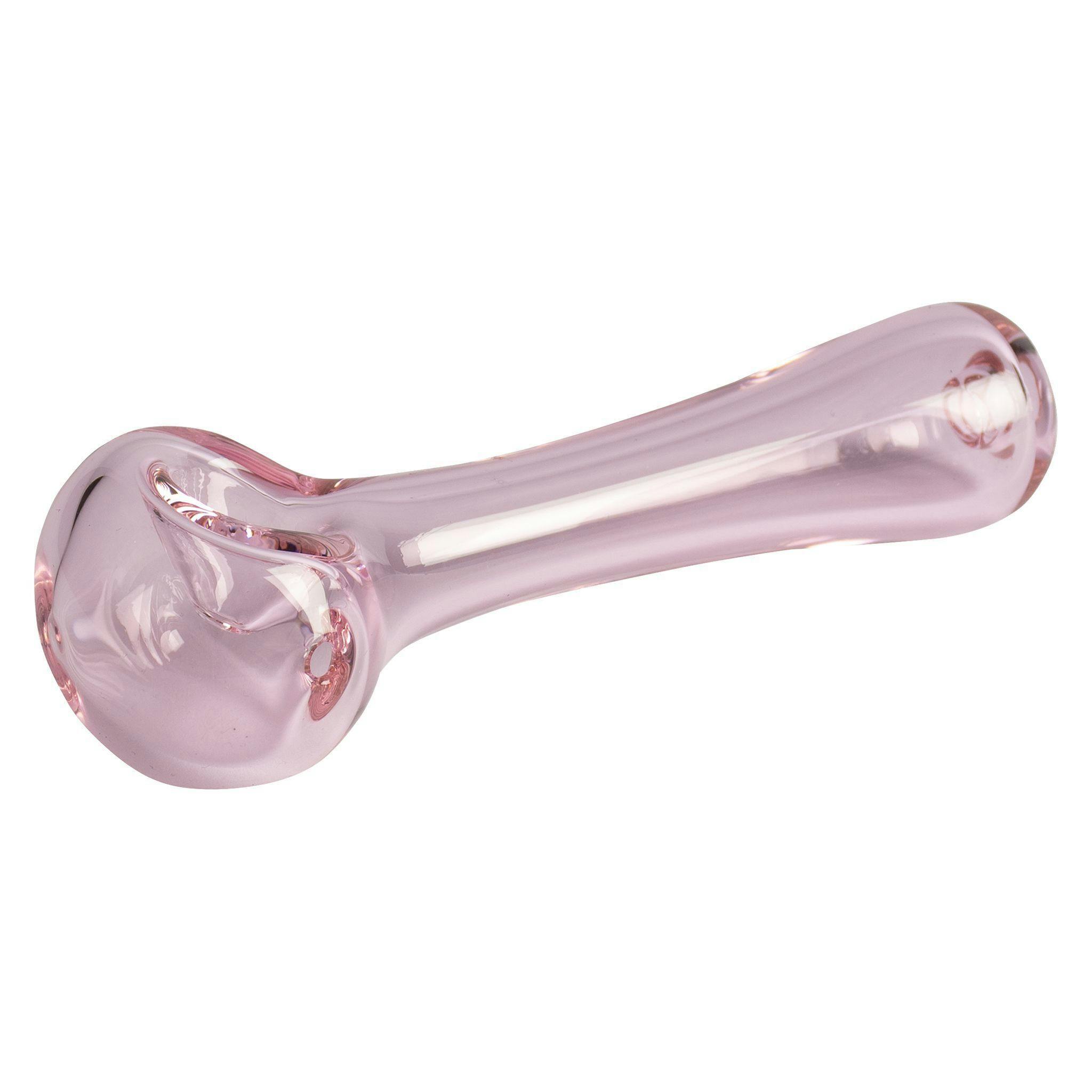 Red Eye Glass - Glass Hand Pipe - Pink