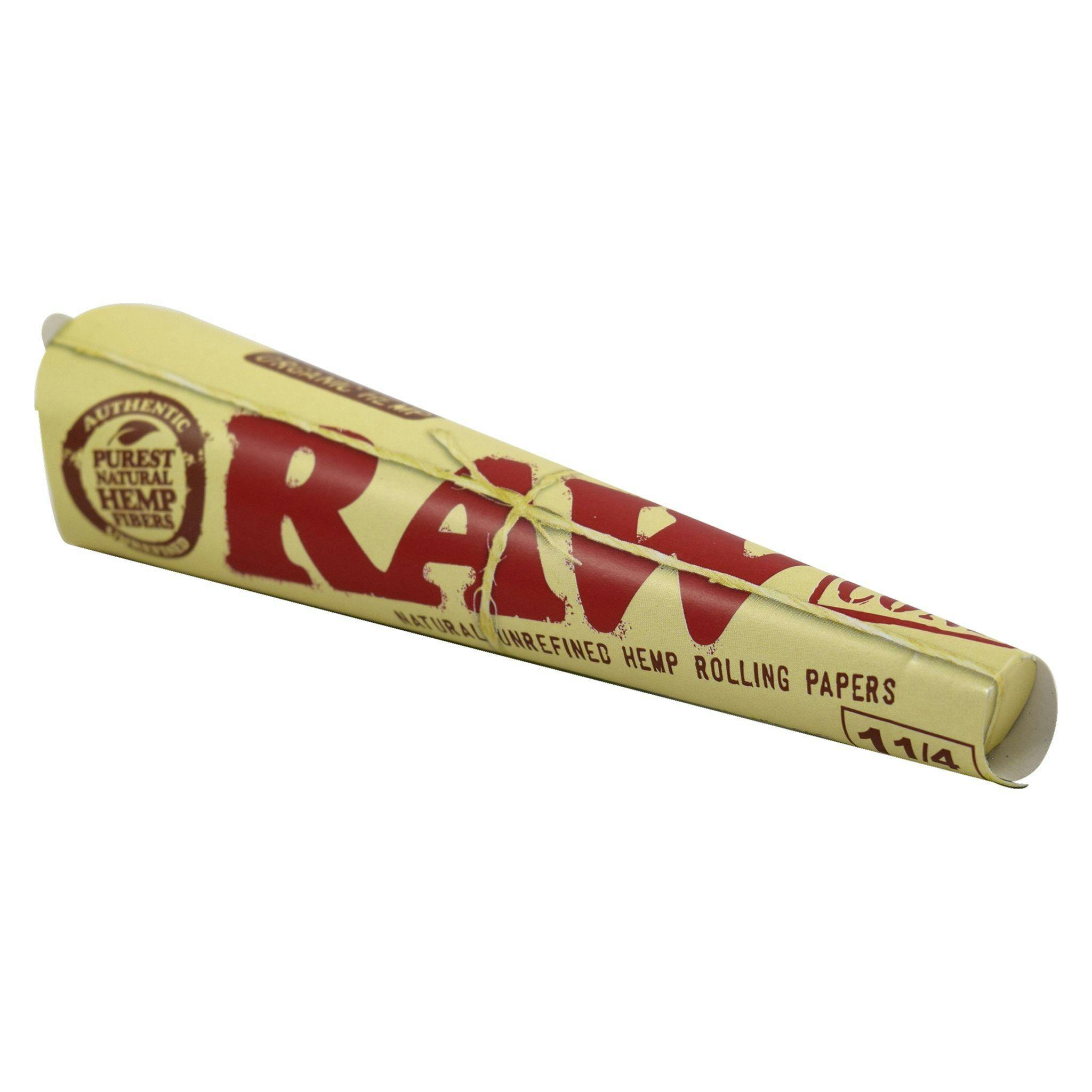 Raw - Organic Hemp Pre-Rolled Cones 1.25" - 6 Pack