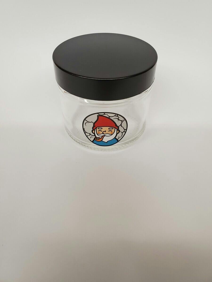 CLEAR SCREW-TOP JAR - Metatron Cube - Sm
