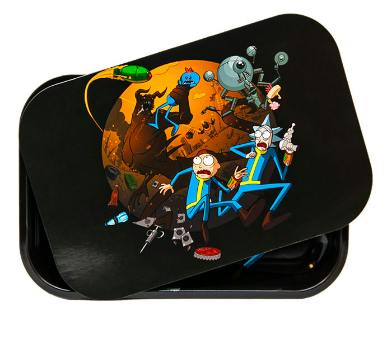 Rick and Morty Rolling Tray with Magnetic Lid Assorted