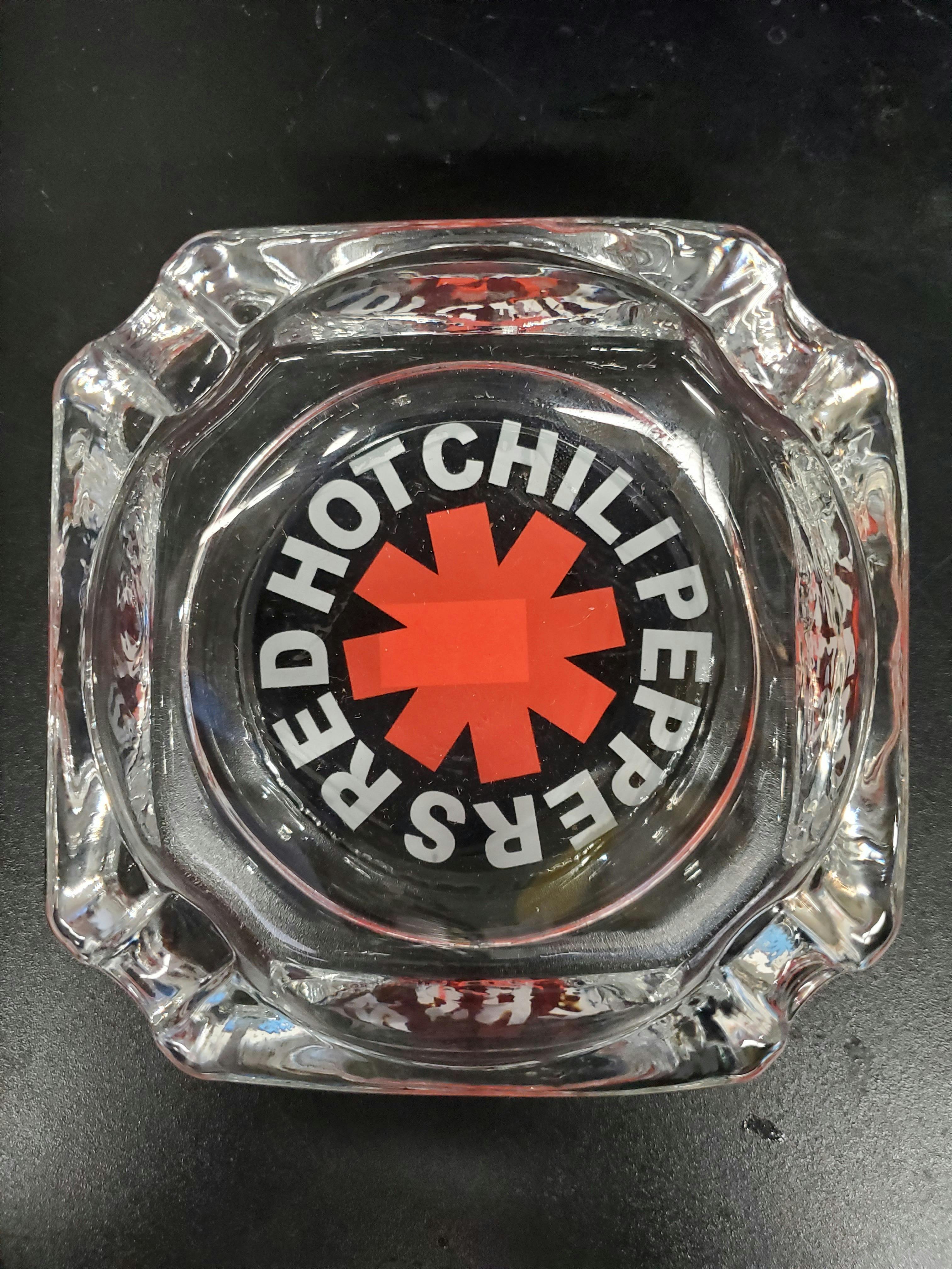 Glass Ashtray - Red Hot Chili Peppers