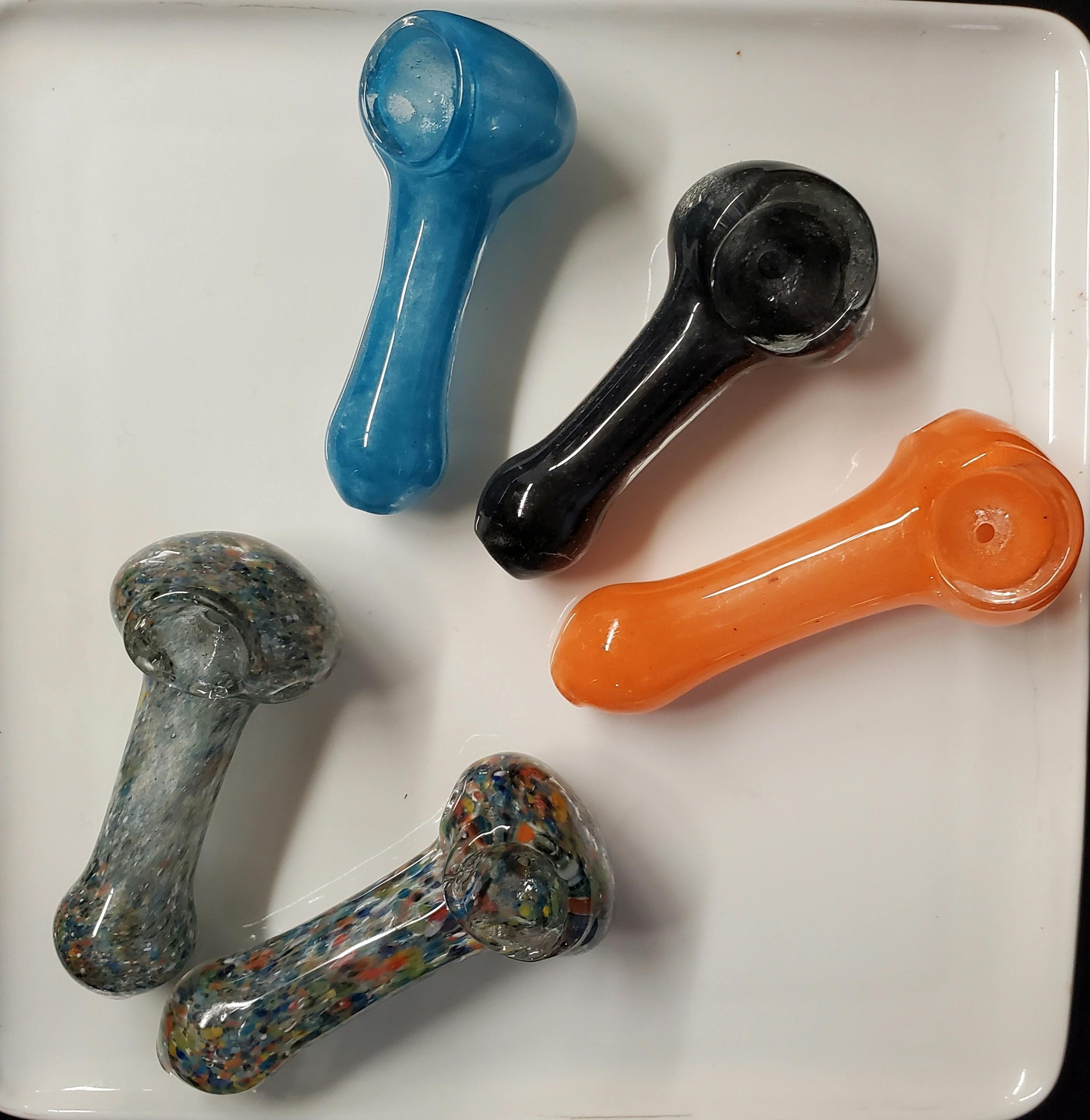 Infyniti - Water Pipe 2.5" Spoon, Frit Fumed, Assorted