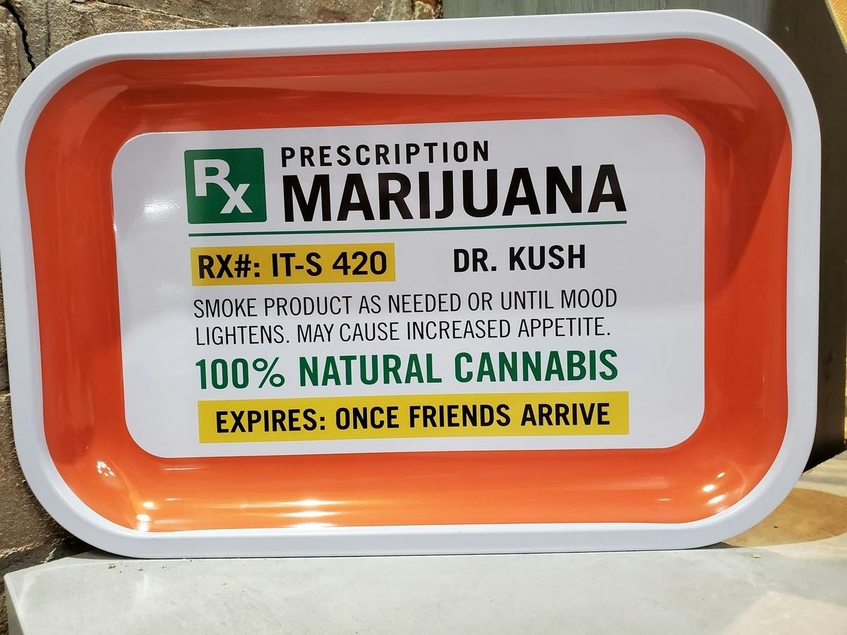 Metal Rolling Tray - MJ Prescription