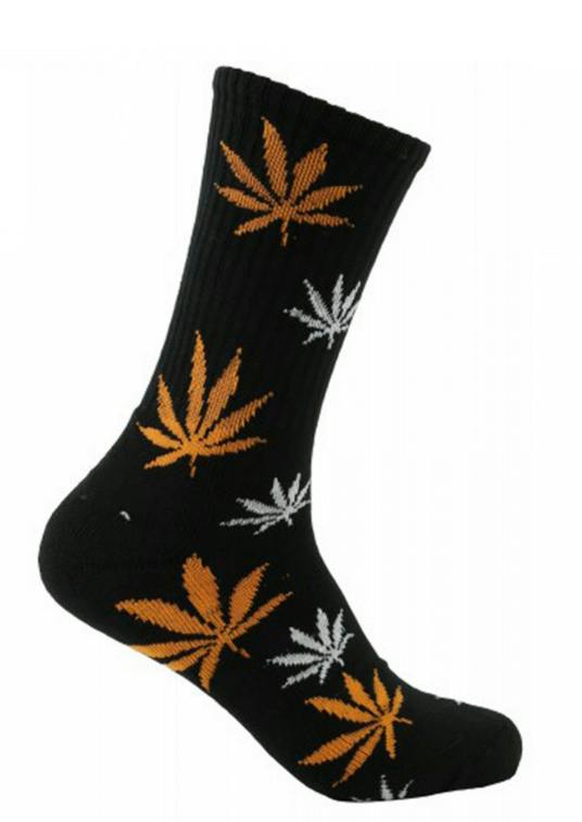 Mad Toro Socks - Black & Orange Leaf