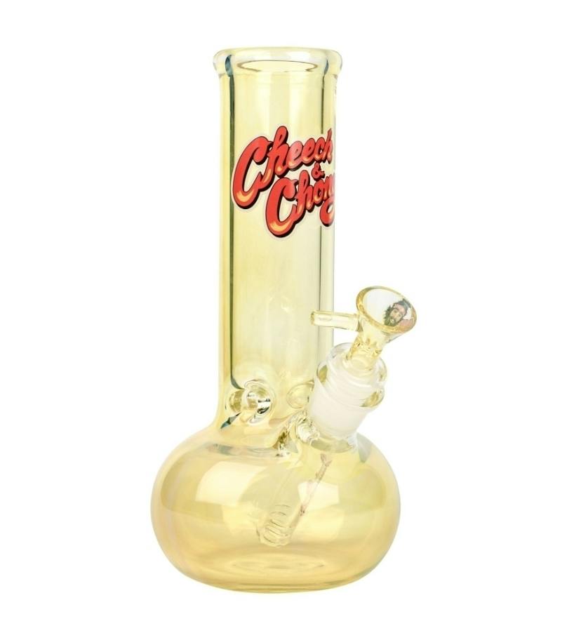 Cheech & Chong Glass 9" Tall Colour Changing 7mm Thick Ralph Bubbler Tank Tube