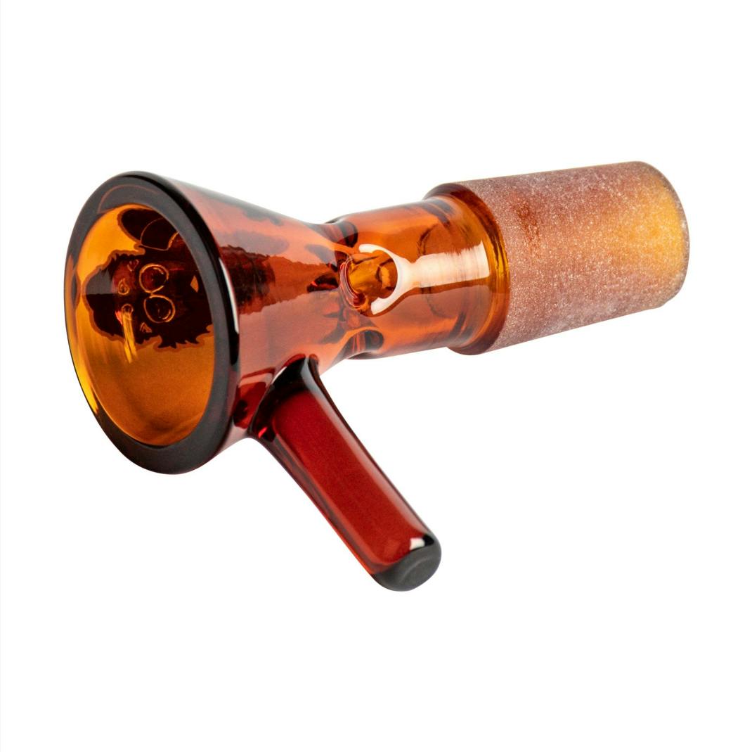 Cheech & Chong Glass 14mm Pull-Out Bowls - Amber & Gold