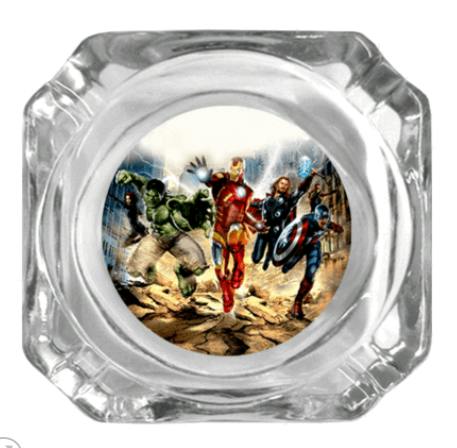 Glass Ashtray - Avengers