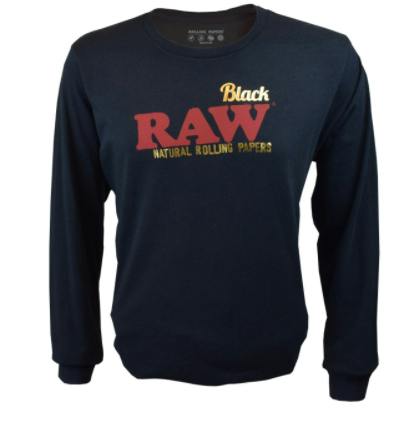 RAW Long Sleeve Shirt - Black Gold Foil - XL