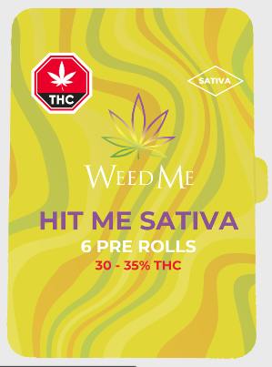 Weed Me - Hit Me Sativa Pre-Rolls - 6x0.5g